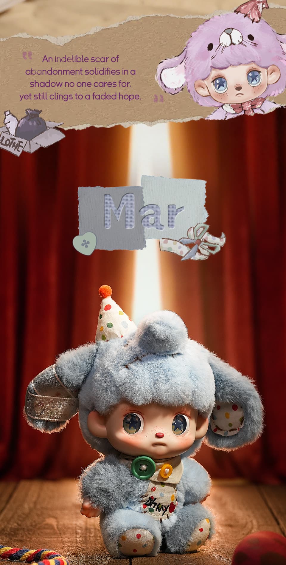 ANMOO The Lost Doll series Plush pendant 产品详情图 3 - TNT SPACE